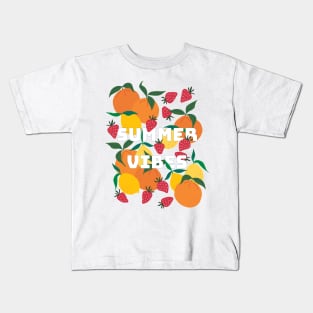 Citrus and friends summer vibes Kids T-Shirt